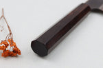 Couteau kiritsuke 24cm japonais artisanal Hatsukokoro Yorokobi Kurouchi Damas