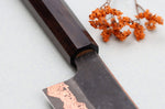 Couteau kiritsuke 24cm japonais artisanal Hatsukokoro Yorokobi Kurouchi Damas