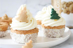 Décors Scrapcooking Sapins de Noël en pâte d'amande