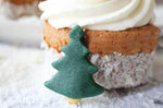 Décors Scrapcooking Sapins de Noël en pâte d'amande