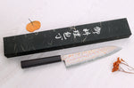 Couteau de chef 21cm japonais artisanal Hatsukokoro Hayabusa Rainbow Damas