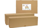 Set 2 boîtes pour cake/bûche Scrapcooking en carton kraft - 35x11x11cm