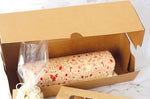 Set 2 boîtes pour cake/bûche Scrapcooking en carton kraft - 35x11x11cm