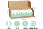 Set 2 boîtes pour cake/bûche Scrapcooking en carton kraft - 35x11x11cm