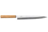 Couteau yanagiba 27cm artisanal japonais Tsunehisa AUS-8 manche en chêne