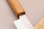 Couteau yanagiba 27cm artisanal japonais Tsunehisa AUS-8 manche en chêne