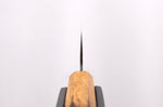 Couteau de chef 21cm japonais artisanal Yuzo Black AS chêne brûlé