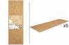 Set 5 supports à bûches/cakes Scrapcooking 10x30cm en carton kraft