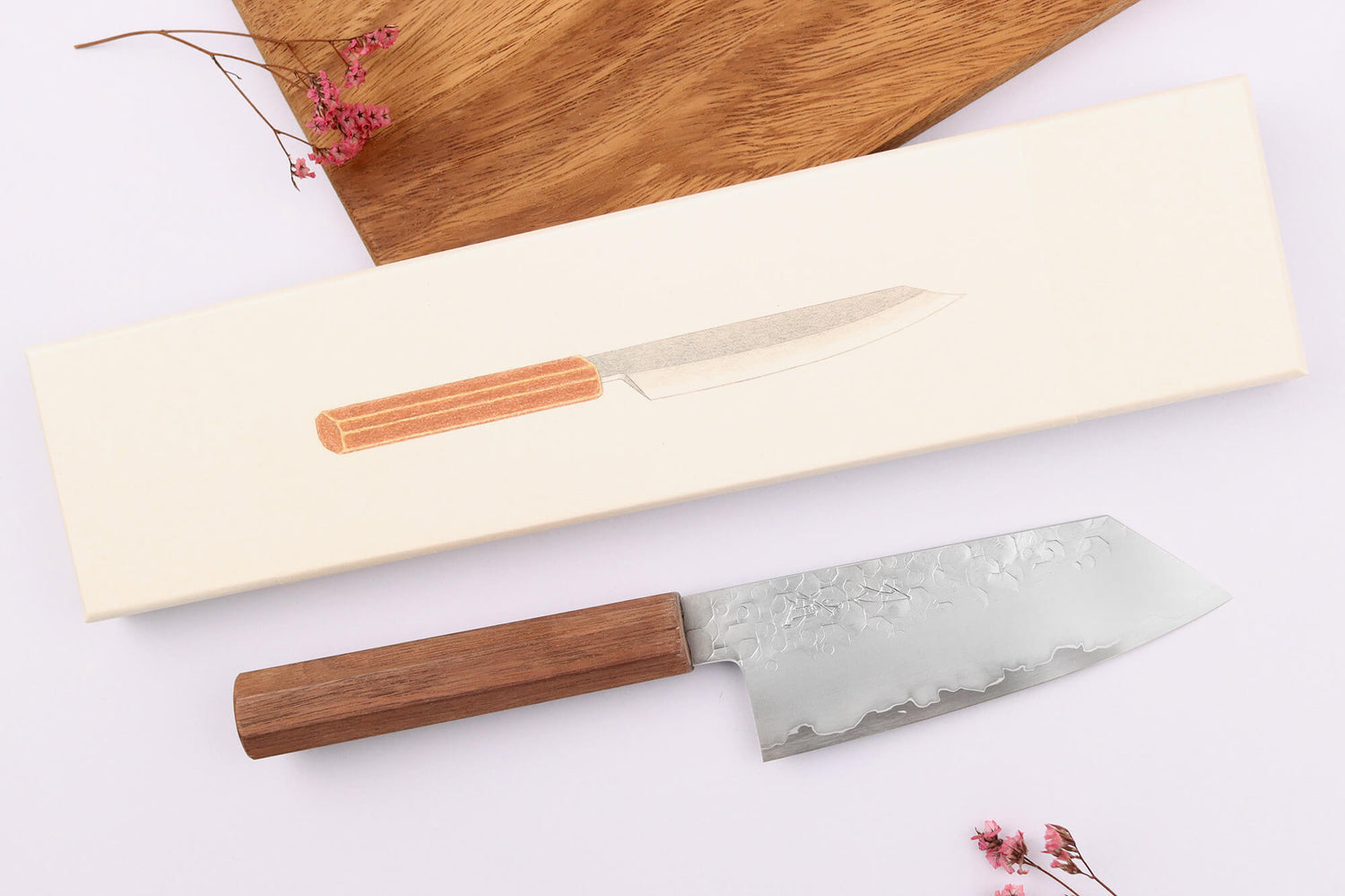Couteau ko bunka 13,5cm japonais artisanal Hado Shiosai SG2
