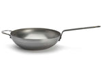 Wok bombé à queue De Buyer Mineral B ø32cm en fer avec anse