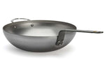 Wok bombé à queue De Buyer Mineral B ø32cm en fer avec anse