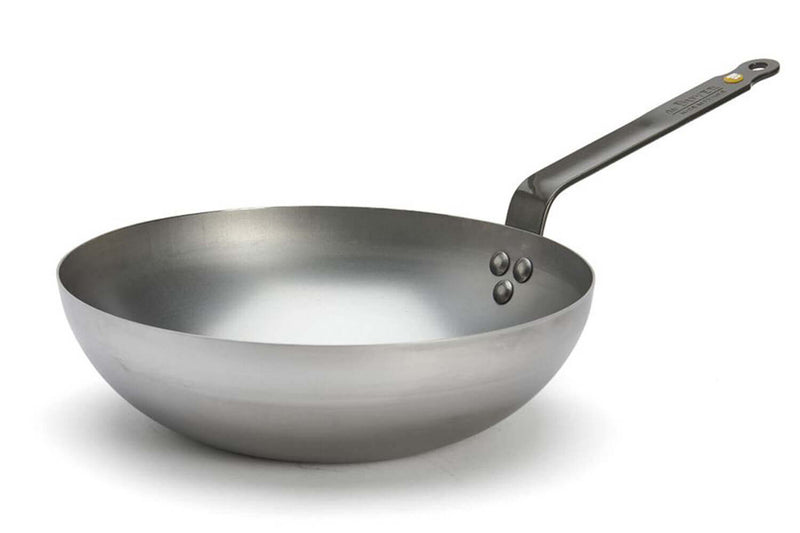 Wok bombé à queue De Buyer Mineral B ø28cm en fer