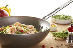 Wok bombé à queue De Buyer Mineral B ø28cm en fer