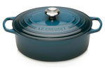 Cocotte ovale en fonte émaillée Le Creuset Signature 29cm Deep Teal