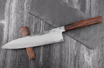 Couteau de chef 24cm japonais artisanal Hado Kirisame Shirogami