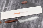 Couteau de chef 24cm japonais artisanal Hado Kirisame Shirogami