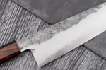 Couteau de chef 24cm japonais artisanal Hado Kirisame Shirogami