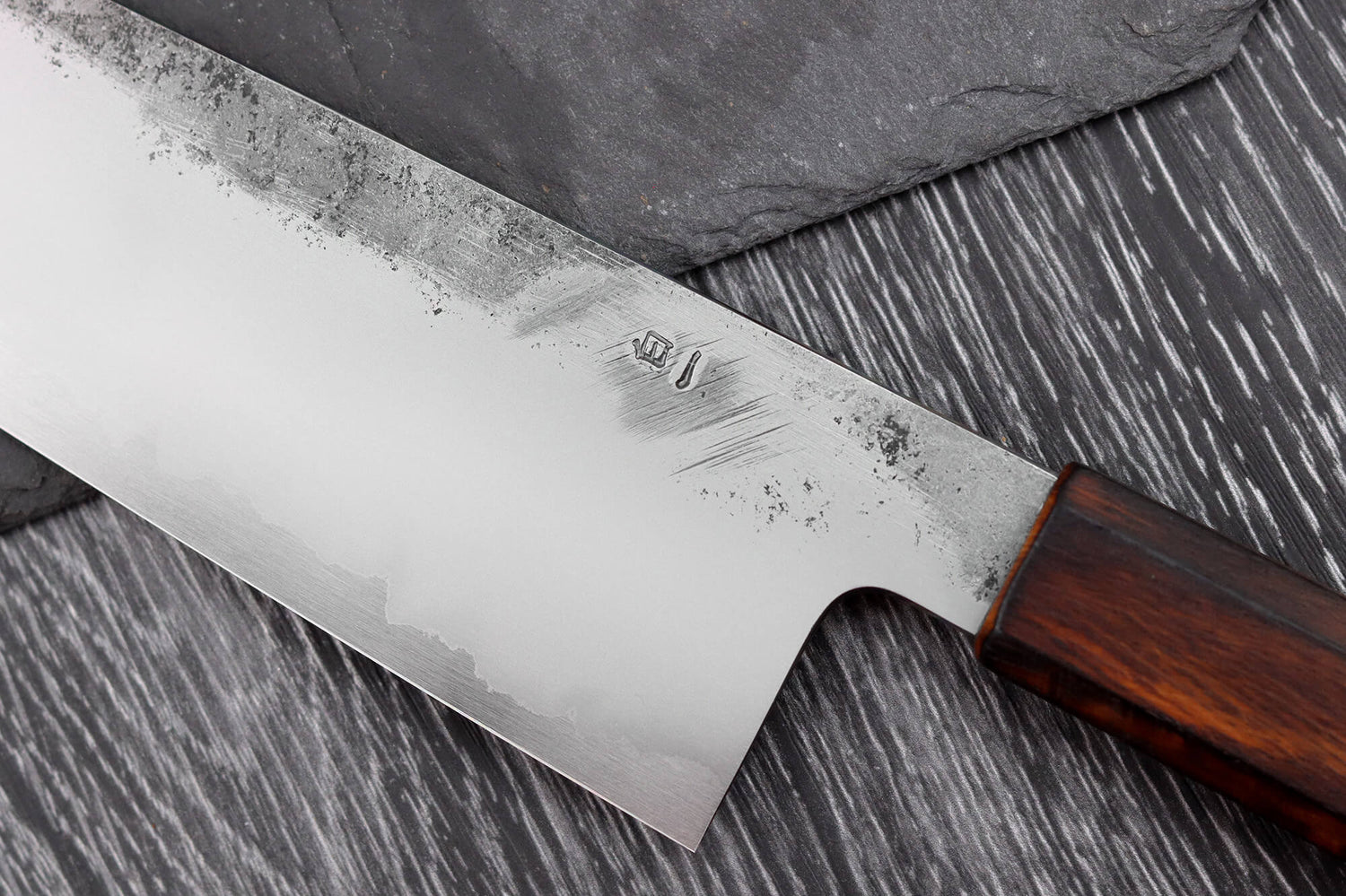 Couteau de chef 24cm japonais artisanal Hado Kirisame Shirogami