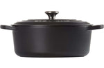 Cocotte ovale en fonte émaillée Le Creuset Signature 29cm Noir Mat