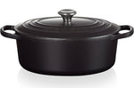 Cocotte ovale en fonte émaillée Le Creuset Signature 29cm Noir Mat