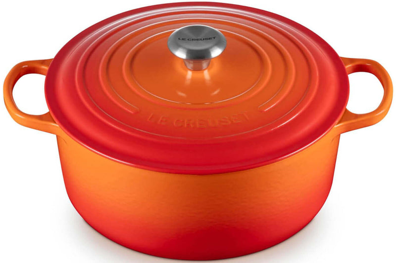Cocotte ronde en fonte émaillée Le Creuset Signature 28cm Volcanique