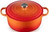 Cocotte ronde en fonte émaillée Le Creuset Signature 28cm Volcanique