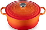 Cocotte ronde en fonte émaillée Le Creuset Signature 28cm Volcanique