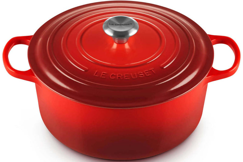 Cocotte ronde en fonte émaillée Le Creuset Signature 28cm Cerise