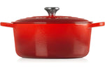 Cocotte ronde en fonte émaillée Le Creuset Signature 28cm Cerise