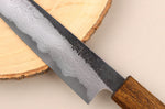 Couteau universel 15cm japonais artisanal Hado Sumi B1D manche en chêne