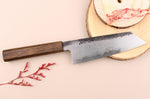 Couteau bunka 18cm japonais artisanal Hado Sumi B1D manche en chêne