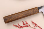 Couteau bunka 18cm japonais artisanal Hado Sumi B1D manche en chêne