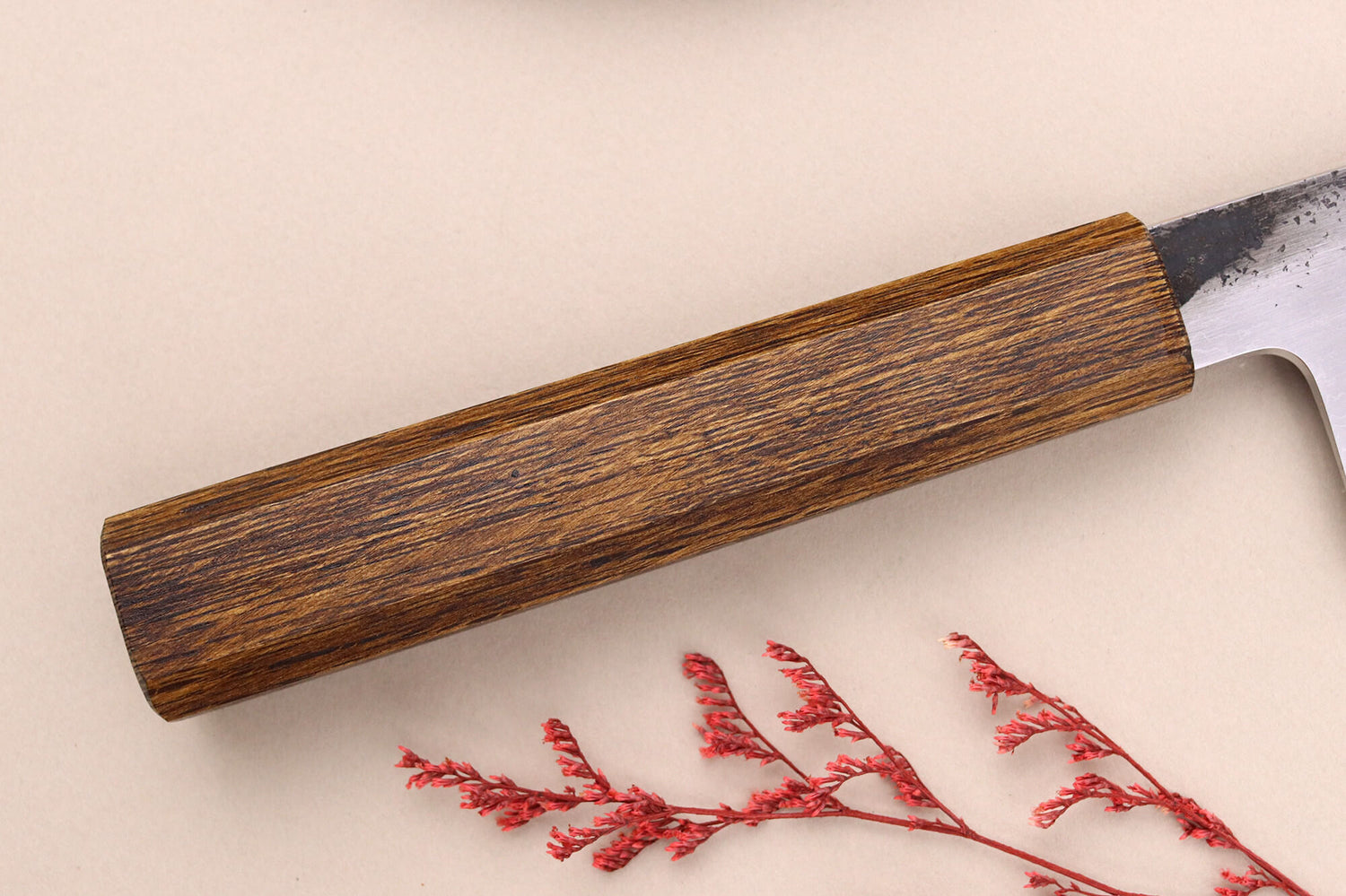 Couteau bunka 18cm japonais artisanal Hado Sumi B1D manche en chêne
