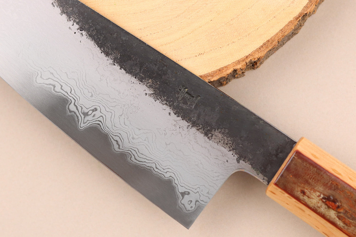 Couteau ko bunka 13,5cm japonais artisanal Hado Sumi B1D manche en cerisier