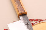 Couteau bunka 18cm japonais artisanal Hado Sumi B1D manche en cerisier
