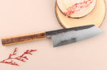 Couteau bunka 18cm japonais artisanal Hado Sumi B1D manche en cerisier