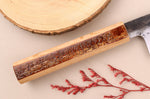 Couteau bunka 18cm japonais artisanal Hado Sumi B1D manche en cerisier