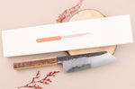 Couteau bunka 18cm japonais artisanal Hado Sumi B1D manche en cerisier