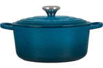 Cocotte ronde en fonte émaillée Le Creuset Signature 24cm Deap Teal