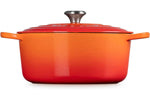 Cocotte ronde en fonte émaillée Le Creuset Signature 24cm Volcanique