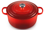 Cocotte ronde en fonte émaillée Le Creuset Signature 24cm Cerise