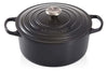 Cocotte ronde en fonte émaillée Le Creuset Signature 24cm Noir Mat