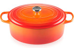 Cocotte ovale en fonte émaillée Le Creuset Signature 33cm Volcanique