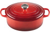 Cocotte ovale en fonte émaillée Le Creuset Signature 33cm Cerise
