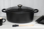 Cocotte ovale en fonte émaillée Le Creuset Signature 33cm Noir Mat