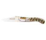 Couteau Laguiole GILLES, lame brillante, manche 13 cm corne de bélier