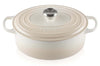 Cocotte ovale en fonte émaillée Le Creuset Signature 29cm Meringue