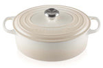 Cocotte ovale en fonte émaillée Le Creuset Signature 29cm Meringue
