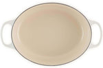 Cocotte ovale en fonte émaillée Le Creuset Signature 29cm Meringue