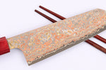 Couteau bunka 16cm japonais artisanal Takeshi Saji VG10 Rainbow Nashiji